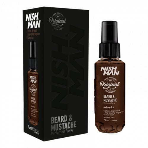 NISHMAN BEARD & MUSTACHE PERFUME (ALCOHOL FREE) ADONIS 75ML