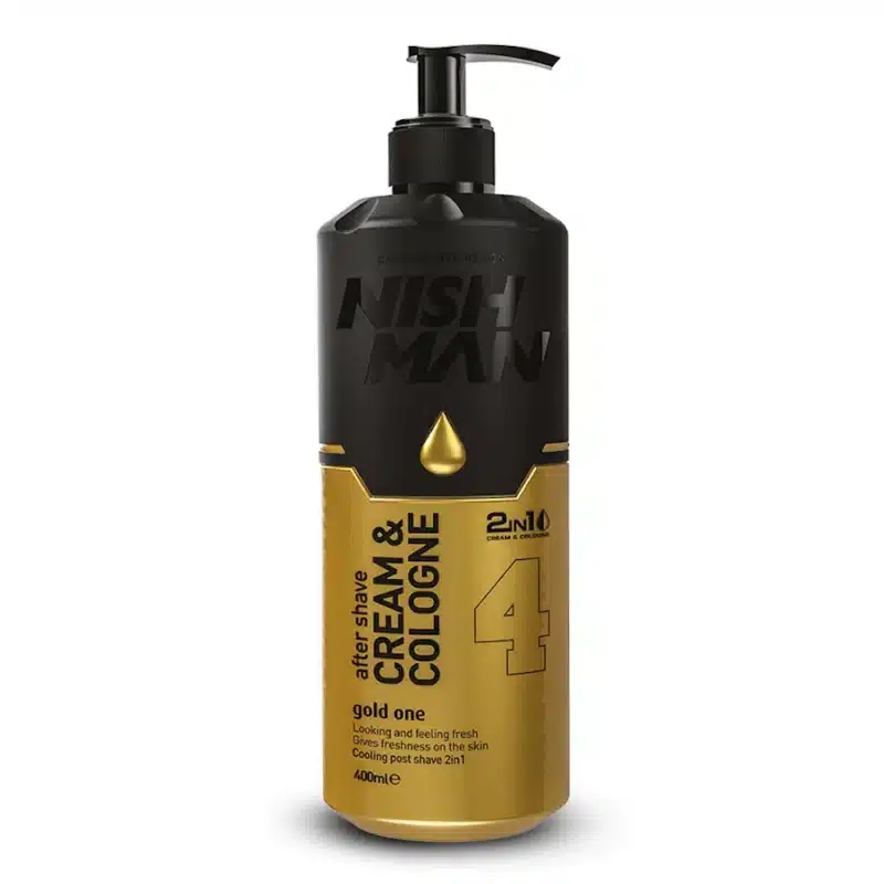 NISHMAN AFTER SHAVE CREAM + COLOGNE 2IN1 (GOLD ONE) - 400ML