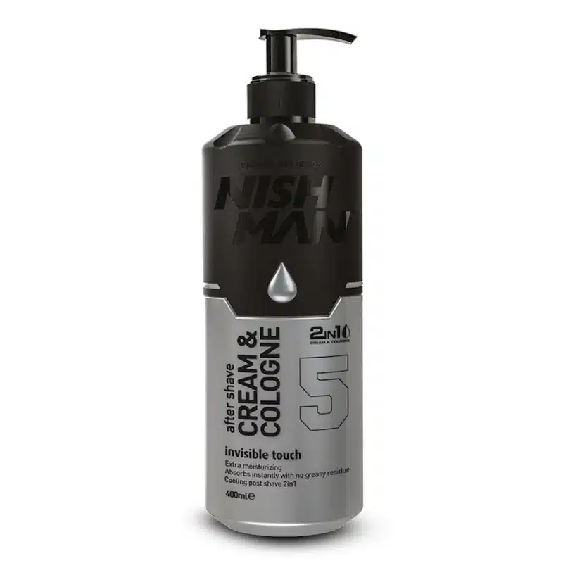 NISHMAN AFTER SHAVE CREAM + COLOGNE 2IN1 (INVISIBLE TOUCH) - 400ML