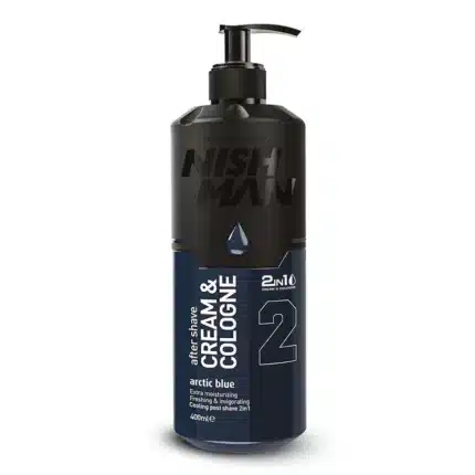 NISHMAN AFTER SHAVE CREAM + COLOGNE 2IN1 (ARCTIC BLUE) - 400ML
