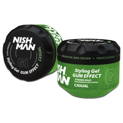 NISHMAN ULTRA HOLD HAIR STYLING GUMMY GEL CASUAL G1 - 300ML